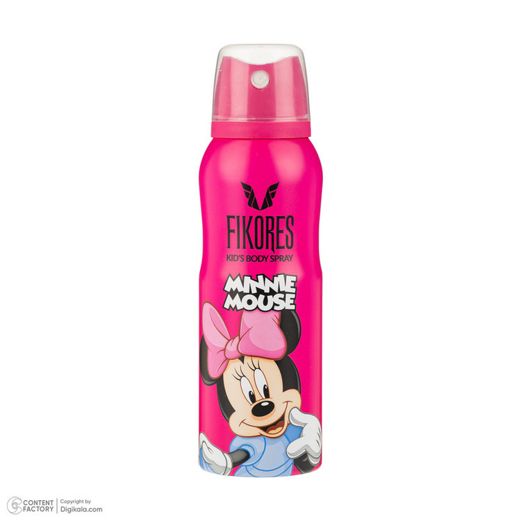 اسپری کودک دخترانه فیکورس مدل Minnie Mouse با رایحه شیرین حجم 125 میلیلیتر