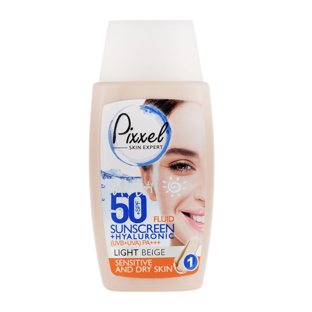 کرم ضد آفتاب رنگی پیکسل با SPF50 مناسب انواع پوست حجم