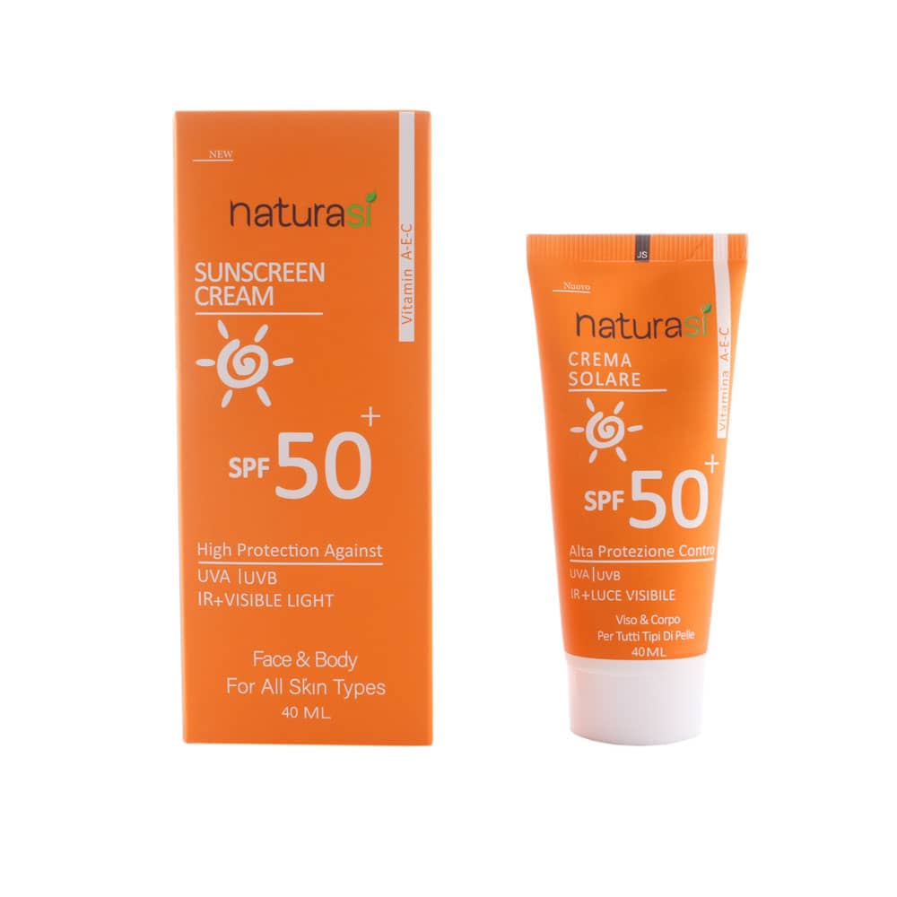 کرم ضد آفتاب spf50 ناتوراسی