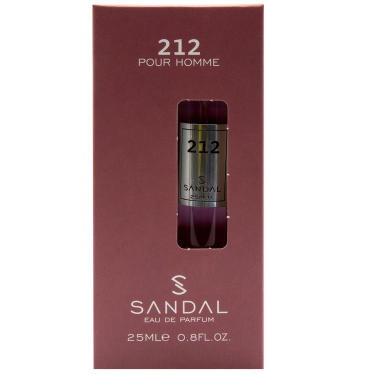 عطر جیبی مردانه صندل مدل 212 حجم 25 میلی لیتر