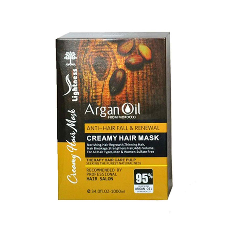 ماسک مو لایتنس مدل Argan oil حجم 1000 میلی لیتر