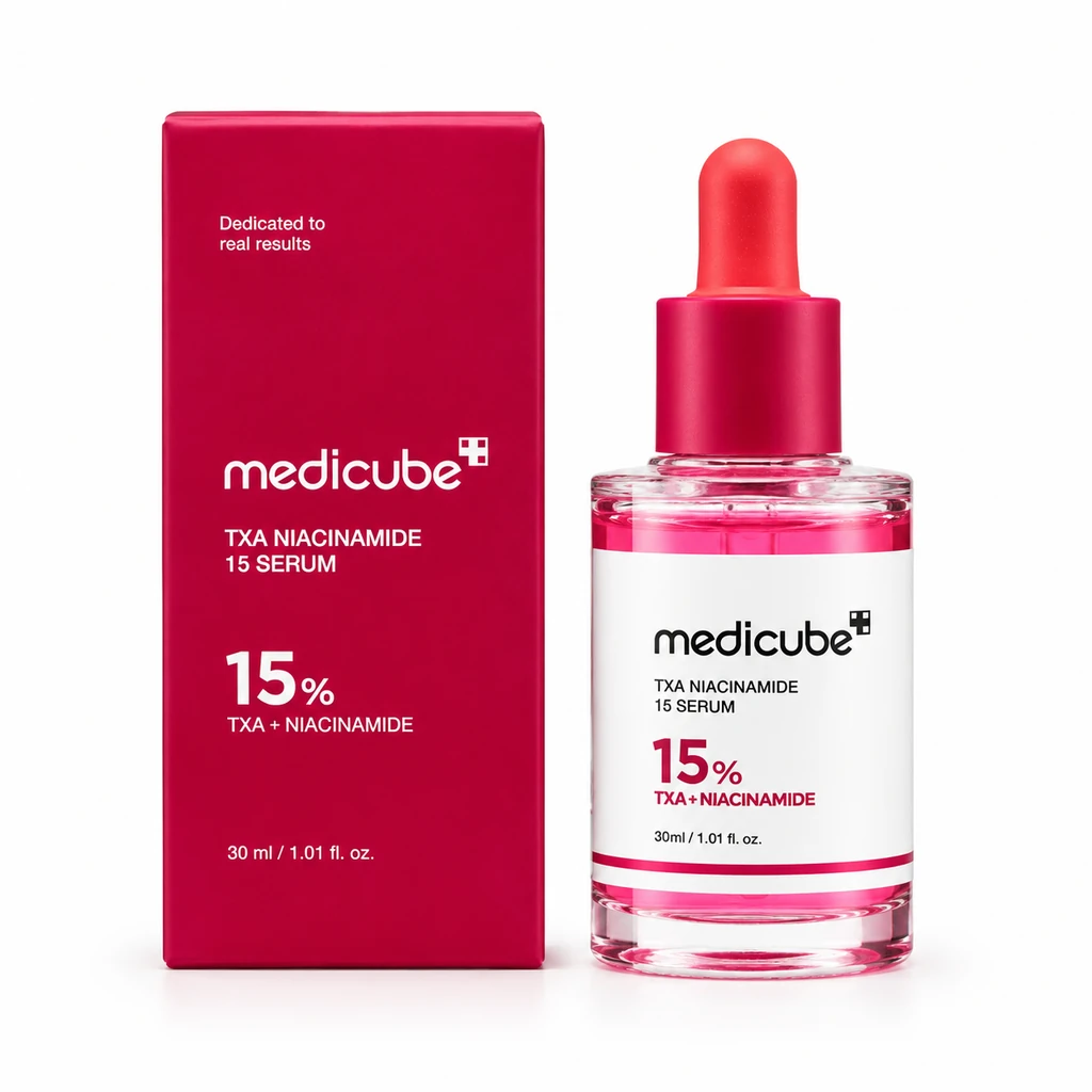 سرم روشن کننده پوست مدیکیوب مدل TXA + NIACINAMIDE 15% مناسب برای انواع پوست